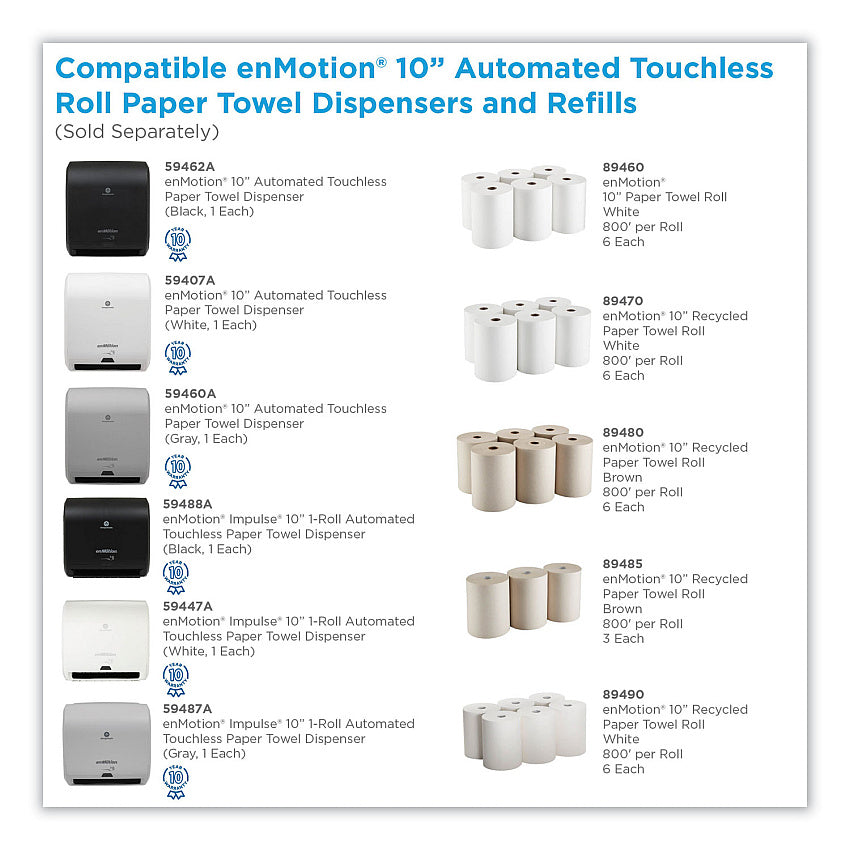 GEORGIA-PACIFIC Georgia-Pacific 89480 enMotion high capacity roll towel 800 ft, case of 6