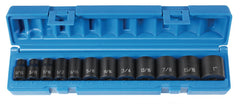 GREY PNEUMATIC Grey Pneumatic 1213 3/8 drive 12 piece standard set impact SAE 6-point 5/16 in to 1 in standard length