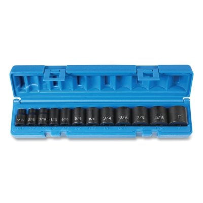 GREY PNEUMATIC Grey Pneumatic 1213 3/8 drive 12 piece standard set impact SAE 6-point 5/16 in to 1 in standard length
