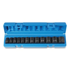 GREY PNEUMATIC Grey Pneumatic 1213 3/8 drive 12 piece standard set impact SAE 6-point 5/16 in to 1 in standard length