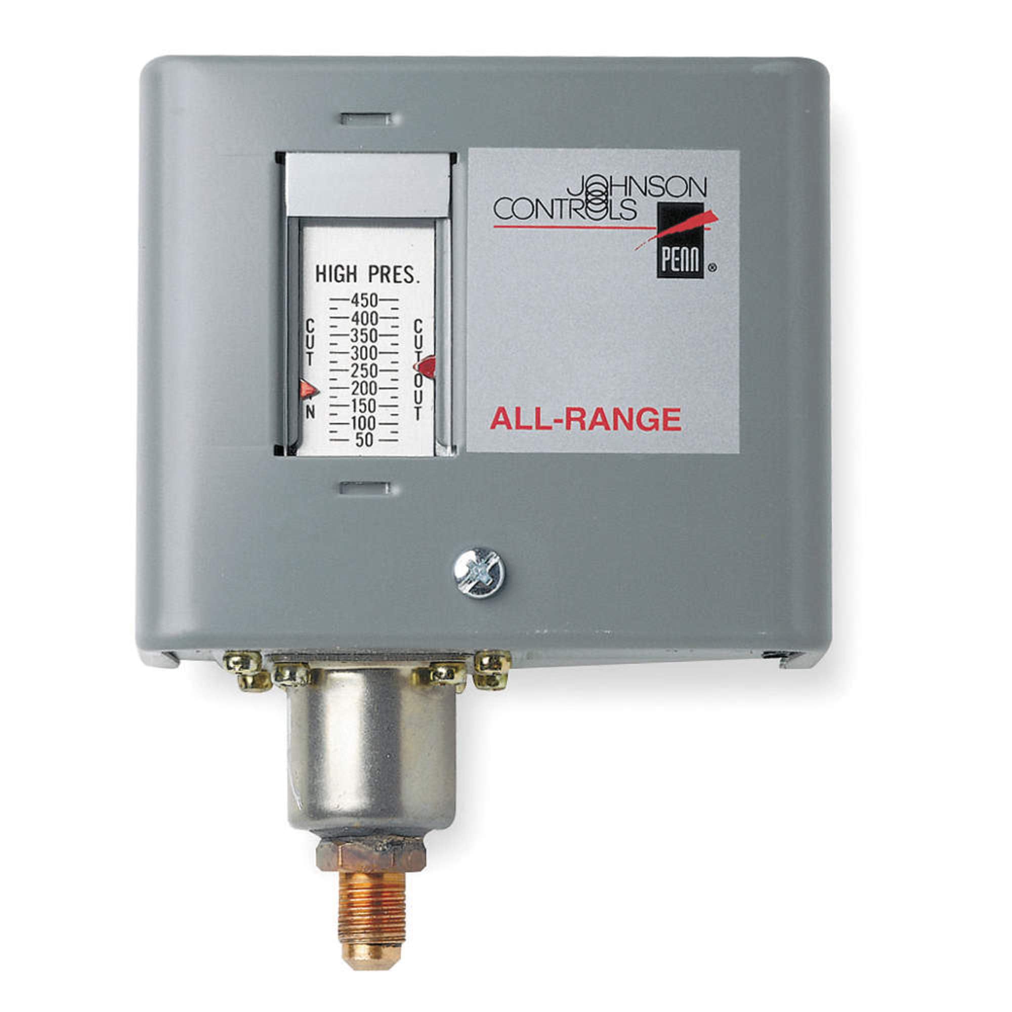 JOHNSON CONTROLS Johnson Controls P170KA-1C Pressure Control, 50 to 500 psi