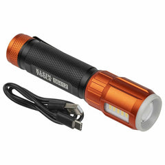 KLEIN TOOLS Klein Tools 56412 rechargeable LED flashlight with worklight 500 lumens 5.5 inch length
