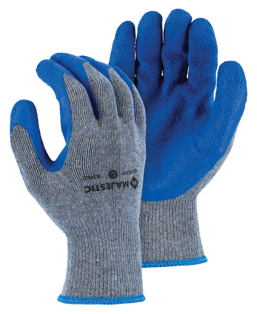 MAJESTIC Majestic 3382/11 M-Safe grip glove with wrinkled latex palm on cotton/poly liner x-large