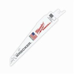 MILWAUKEE Milwaukee 48-00-5701 demolition general purpose tapered back reciprocating saw blade 6 in L x 1 in W