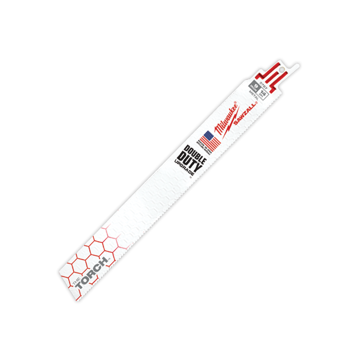 MILWAUKEE Milwaukee 48-00-5787 SAWZALL The Torch Demolition Straight Back Reciprocating Saw Blade 9 in L x 1 in W 5/PK