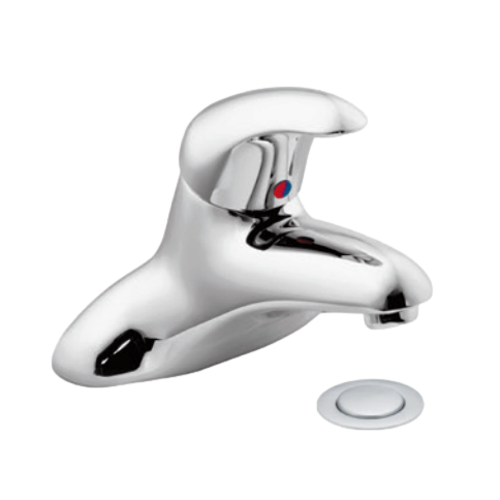MOEN Moen 8414F12 Commercial Single Handle Lavatory Faucet with Drain 1.2 gpm