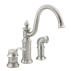 MOEN Moen S711CSL Waterhill Classic Stainless One-Handle High Arc Kitchen Faucet