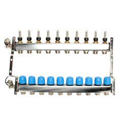 MR PEX Mr Pex 3231000 10 loop 1-1/4 inches stainless steel manifold