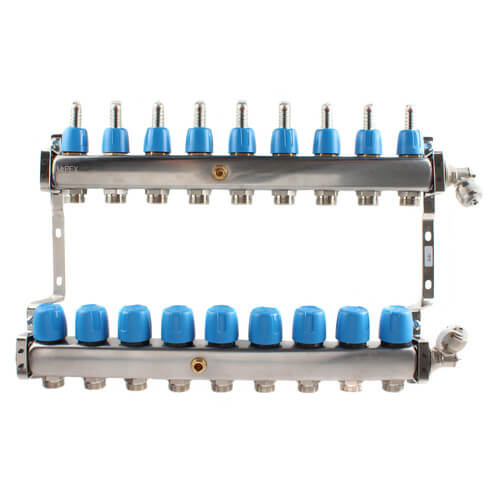 MR PEX Mr Pex 3230900 9 loop 1-1/4 inches stainless steel manifold