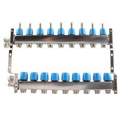 MR PEX Mr Pex 3230900 9 loop 1-1/4 inches stainless steel manifold