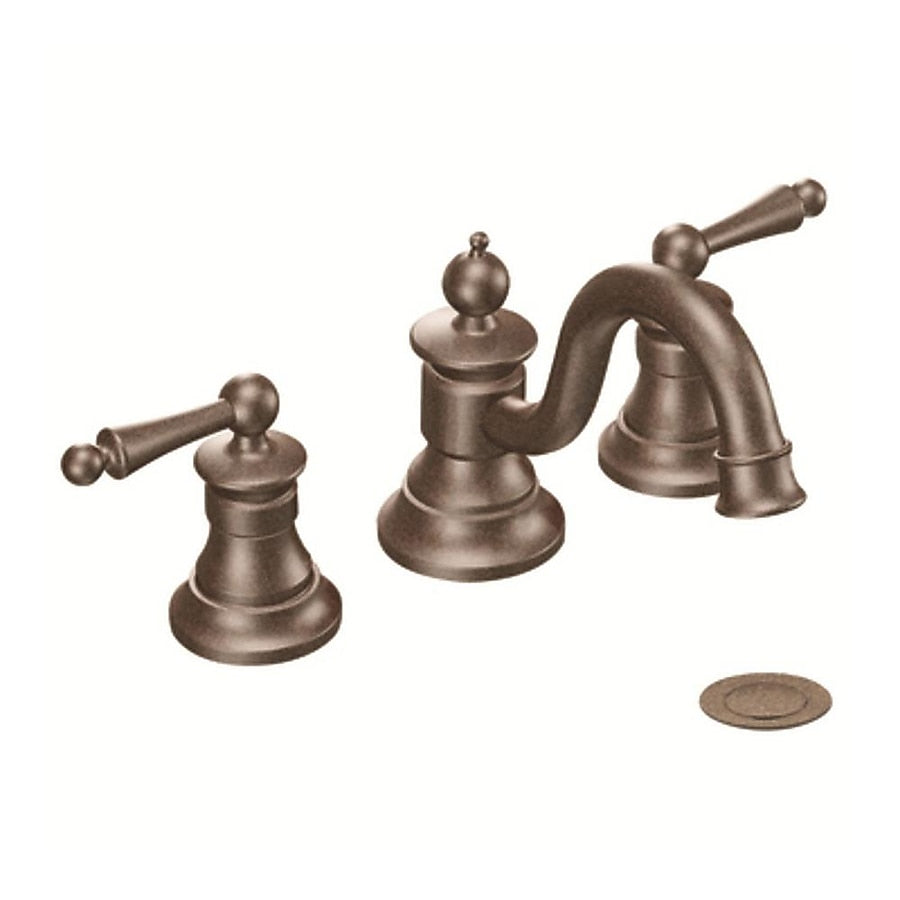 MOEN Moen TS418ORB Waterhill Two-Handle Widespread Lavatory Faucet 8 to 16 Inch