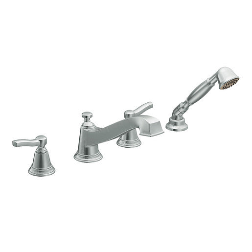 MOEN Moen TS925 Rothbury Two-Handle Low Arc Roman Tub Faucet and Hand Shower without Valve