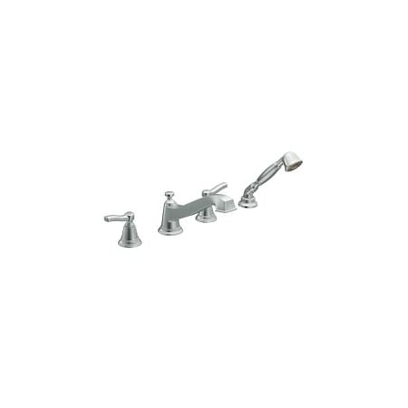 MOEN Moen TS925 Rothbury Two-Handle Low Arc Roman Tub Faucet and Hand Shower without Valve
