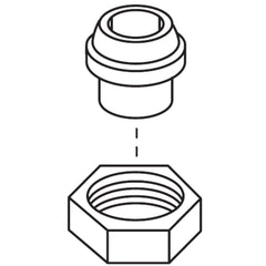 MOEN Moen 13577 hdw 2h & ws ts 2900 sr ground joint union & nut 1 pack replacement part