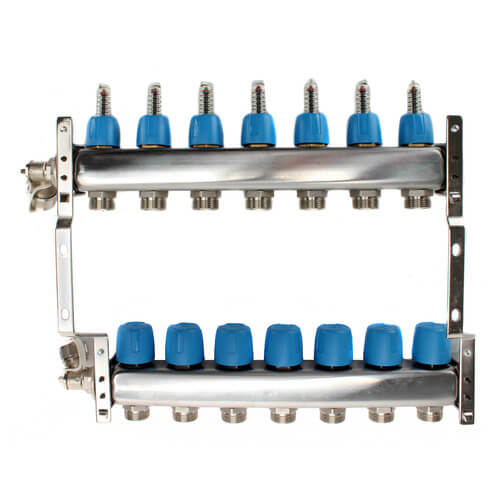 MR PEX Mr Pex 3230700 7 loop 1-1/4 inches stainless steel manifold