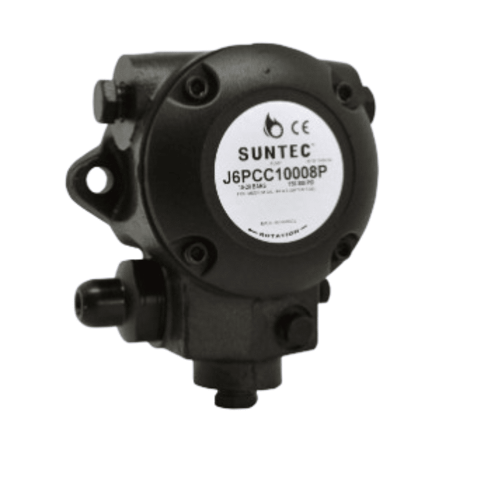 SUNTEC Suntec J6PCC10008MUCSPC gear pump J6 1000 two stage 1725/3450 RPM LH-LH 17/63 GPH replacement J6PCC1000G