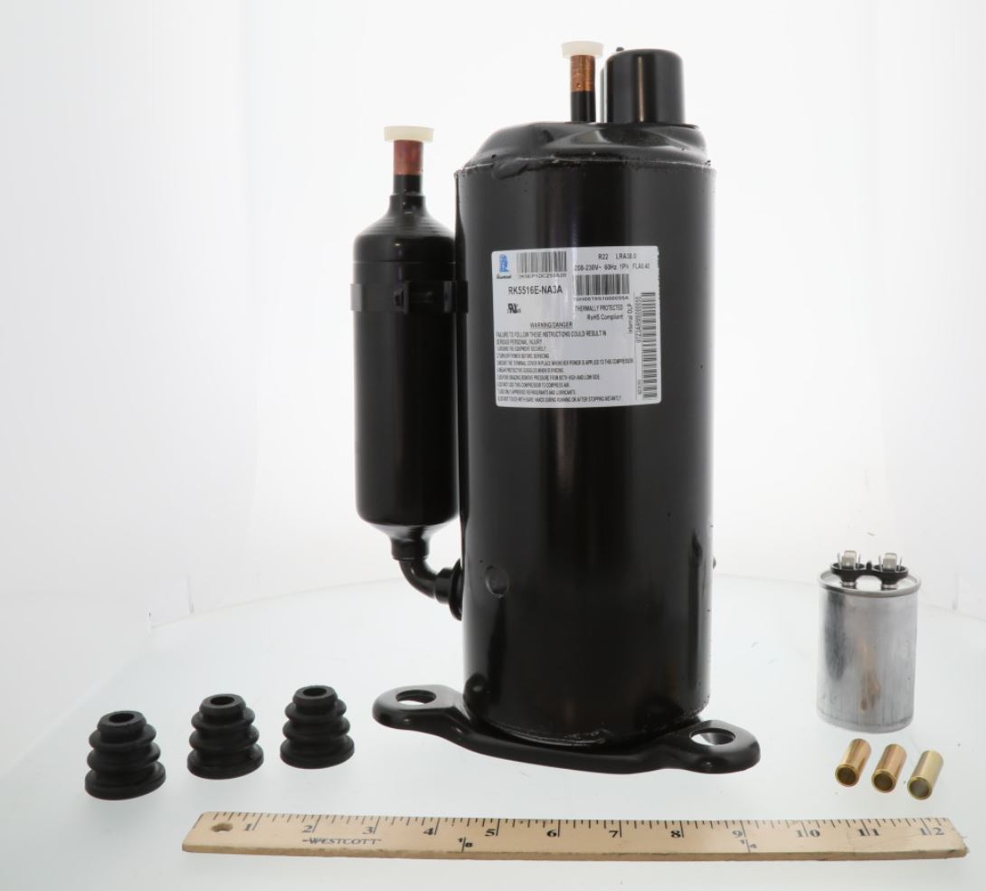 TECUMSEH Tecumseh RK5EP1DC250J70 Aftermarket Hermetic Rotary Compressor 208-230V 1Ph 60Hz 15800 BTU 1-1/4 HP Replaces 300062307 34B0073N01 06104