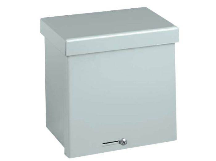 WIEGMANN Wiegmann RSC182406 Embossed Mounting Holes Mount Enclosure 18 in W x 24 in H x 6 in D