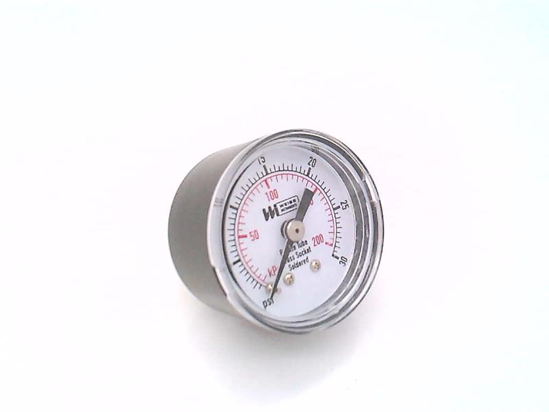 WEISS INSTRUMENTS Weiss Instruments TL15-030-8B Pressure Gauge 0-30 PSI 1.5in Back