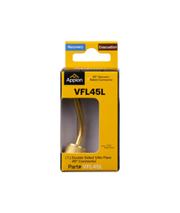APPION TOOLS Appion Tools VFL45L Megaseal 45 degree vacuum-rated connector 2 inches x 1/4 inches flare swivel