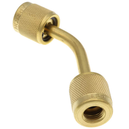 APPION TOOLS Appion Tools VFL45L Megaseal 45 degree vacuum-rated connector 2 inches x 1/4 inches flare swivel