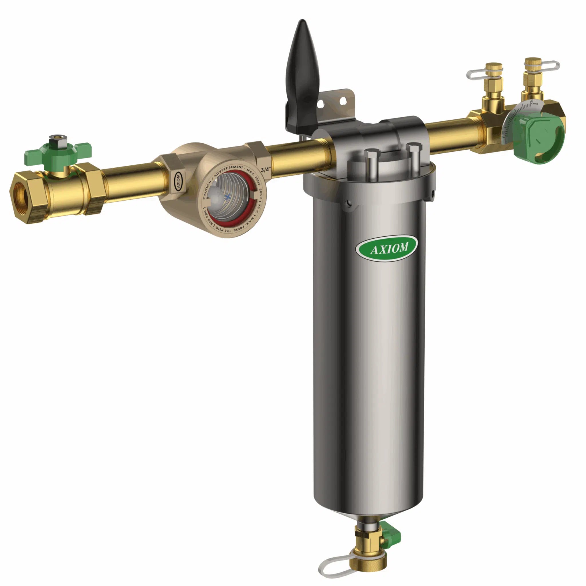 AXIOM Axiom SFP-10 Hydronic Side Stream Filter Package 1-10 GPM 3/4 Inch FNPT 10 Inch Filter