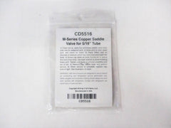 C&D VALVE C&D Valve CD5516/6 Braze-On Self-Piercing Copper Saddle Valve 5/16 inch OD tube 6 pack