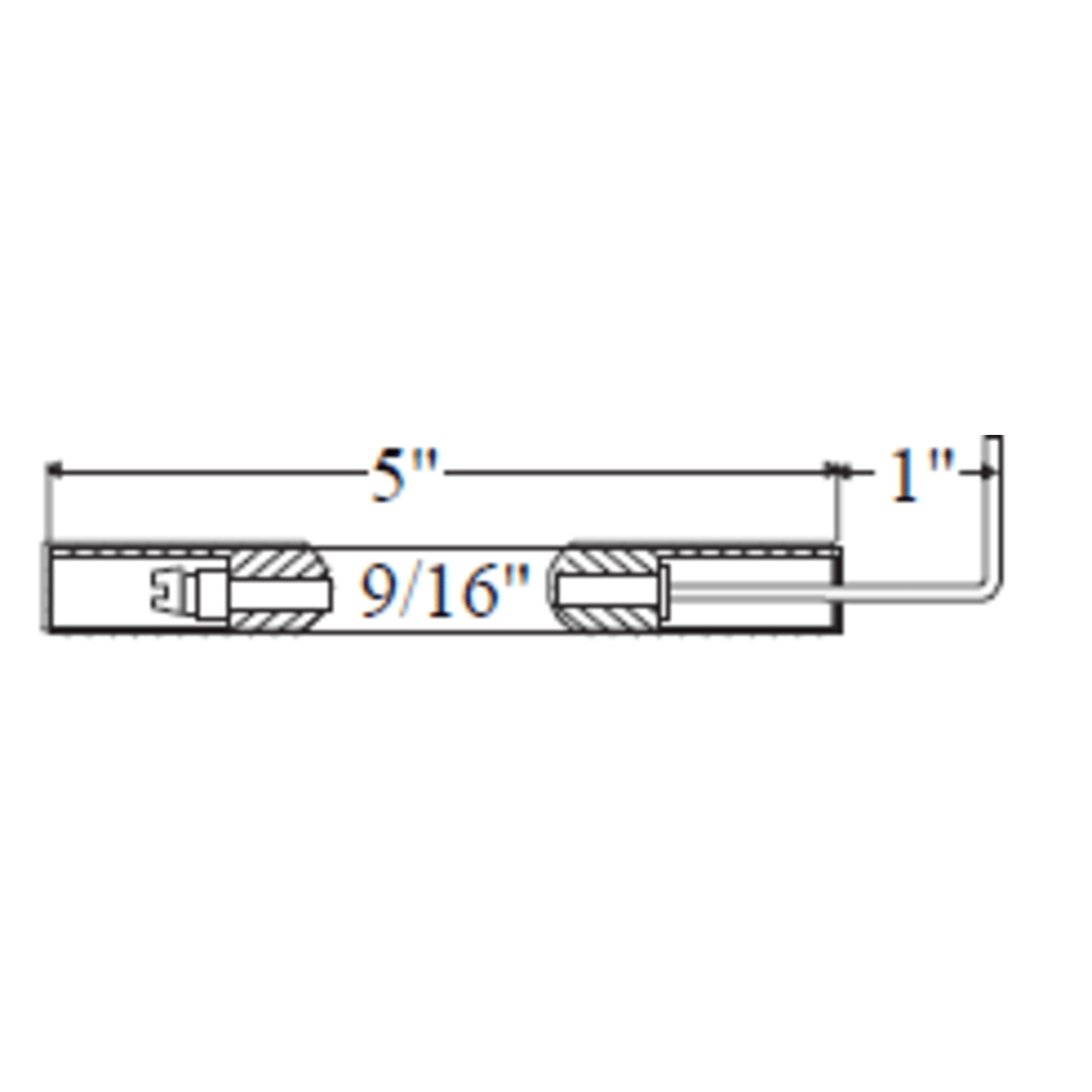 CROWN ENGINEERING Crown Engineering 22068 iron fireman electrode 9/16 inch diameter 5 inch length 2-pack replacement for Westwood WP-E5-357