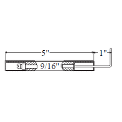 CROWN ENGINEERING Crown Engineering 22068 iron fireman electrode 9/16 inch diameter 5 inch length 2-pack replacement for Westwood WP-E5-357