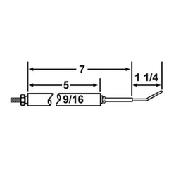 CROWN ENGINEERING Crown Engineering 20428 Beckett Electrode 9/16 inch 5 inch WP-E5-152