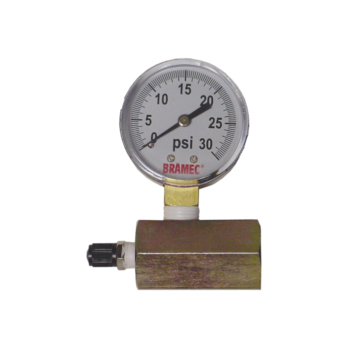 BRAMEC Bramec 17257 Hex Body Test Gauge 0-30 PSI 1 inches