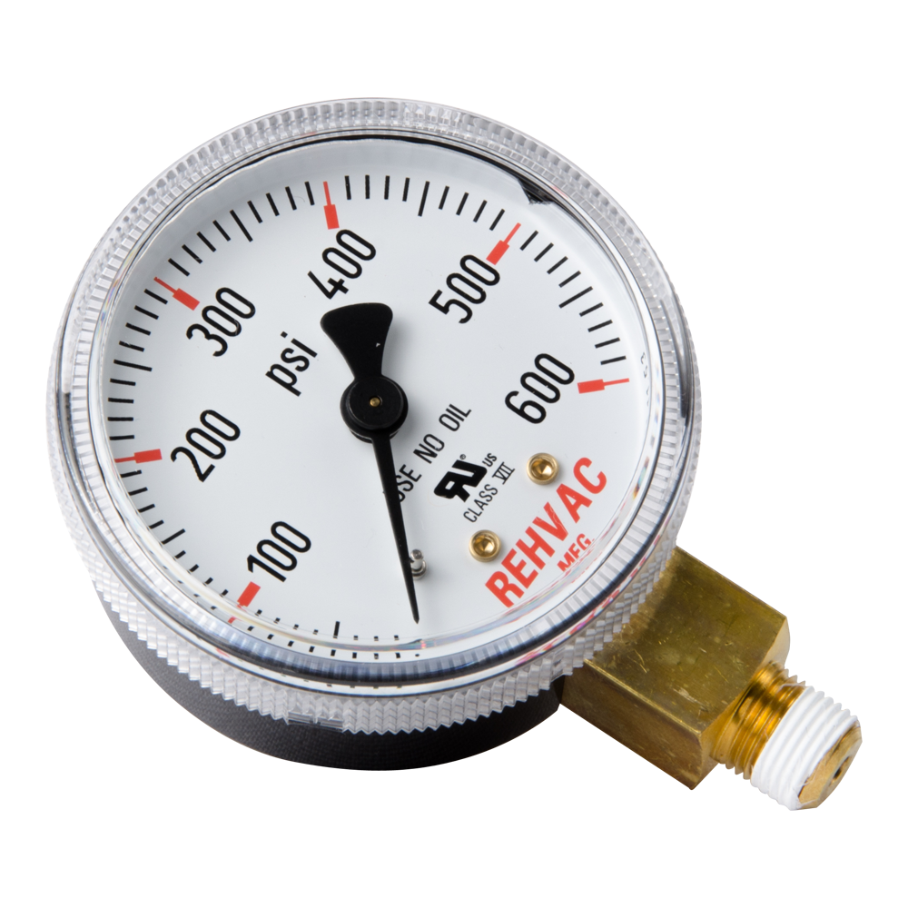 DIVERSITECH Diversitech GA-06 Rehvac low pressure replacement gauge 600psi 1/8 in