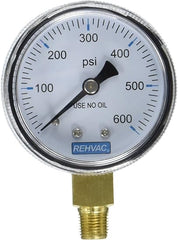 DIVERSITECH Diversitech GA-06 Rehvac low pressure replacement gauge 600psi 1/8 in