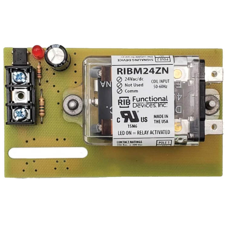 FUNCTIONAL DEVICES Functional Devices RIBM24ZN track mount relay 30 amps 4.00 in. track mount
