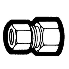 HOLYOKE FITTINGS Holyoke Fittings 66-108 5/8 x 1/2 O.D. Tube Standard Nut Compression Fitting - Tube to Female Pipe Straight Adapter