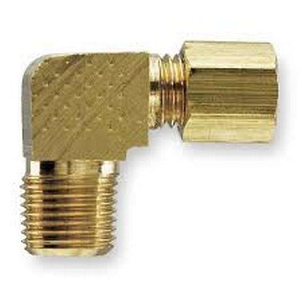 HOLYOKE FITTINGS Holyoke Fittings 69-42 Compression Elbow 1/4 inches x 1/8 inches Compression x MPT