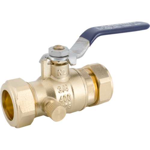 LEGEND VALVE Legend Valve 101-434NL T-2002NL Full Port Compression Ball Valve with Drain 3/4 inches Comp x 3/4 inches Comp
