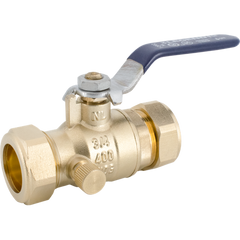 LEGEND VALVE Legend Valve 101-434NL T-2002NL Full Port Compression Ball Valve with Drain 3/4 inches Comp x 3/4 inches Comp