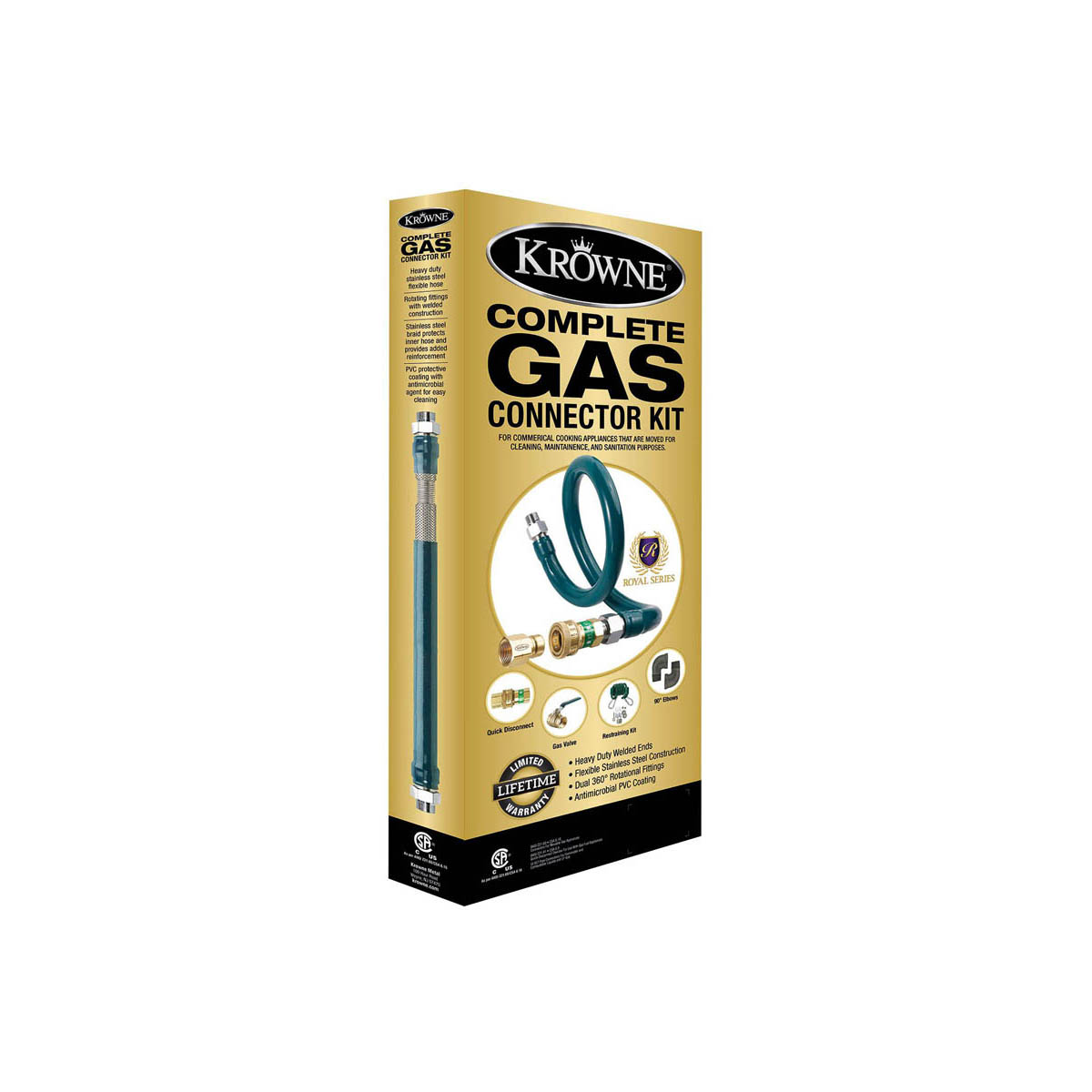 KROWNE Krowne m7536 gas connector hose 3/4 inch x 36 inch