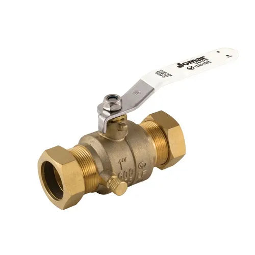 JOMAR Jomar 102-653G full port, 2 piece, compression connection, stainless steel ball 600 WOG 1/2 inch 4 pack