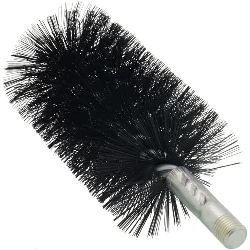 MILL-ROSE Mill-Rose 83045 Single Spiral Black Oil Tempered Wire Brush 2-3/4 inches 3 inches Flue 8 inches Total Length