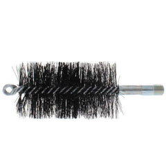 MILL-ROSE Mill-Rose 83045 Single Spiral Black Oil Tempered Wire Brush 2-3/4 inches 3 inches Flue 8 inches Total Length
