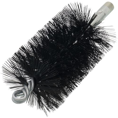 MILL-ROSE Mill-Rose 83045 Single Spiral Black Oil Tempered Wire Brush 2-3/4 inches 3 inches Flue 8 inches Total Length