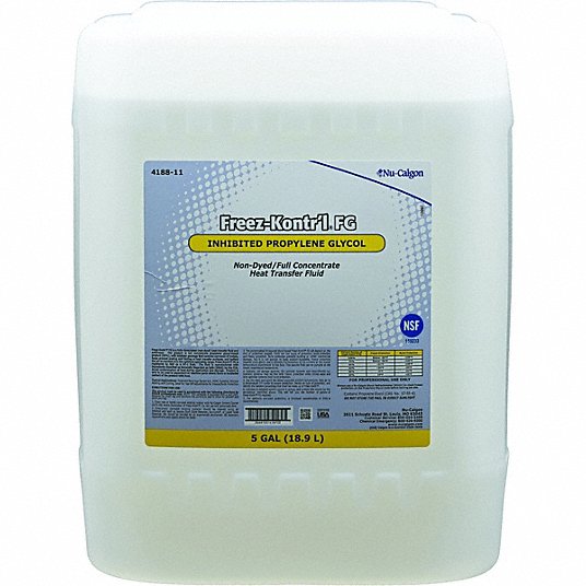 NU-CALGON Nu-Calgon 4188-11 Freez-Kontr'l FG Clear Food Grade 5 Gallon Pail