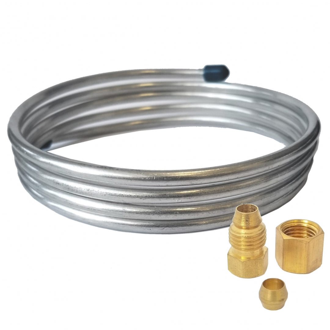 MONTI & ASSOCIATES Monti & Associates ma-at316-5 ma-line aluminum coil kit with brass fittings 5 feet and 3/16 inches
