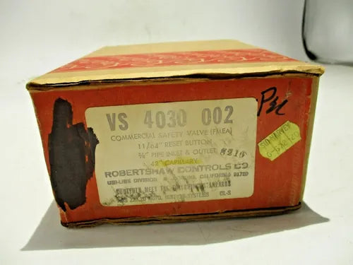 ROBERTSHAW Robertshaw 4030-002 Vintage Commercial Gas Oven Safety Valve 3/8 inchesX3/8 inches Z-76308-42