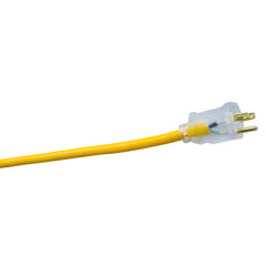 SOUTHWIRE Southwire 1688SW0002 Polar/Solar SJEOOW Outdoor Extension Cord with Light Ends 15 Amp 125 Volt 50ft 12/3