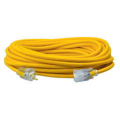 SOUTHWIRE Southwire 1688SW0002 Polar/Solar SJEOOW Outdoor Extension Cord with Light Ends 15 Amp 125 Volt 50ft 12/3