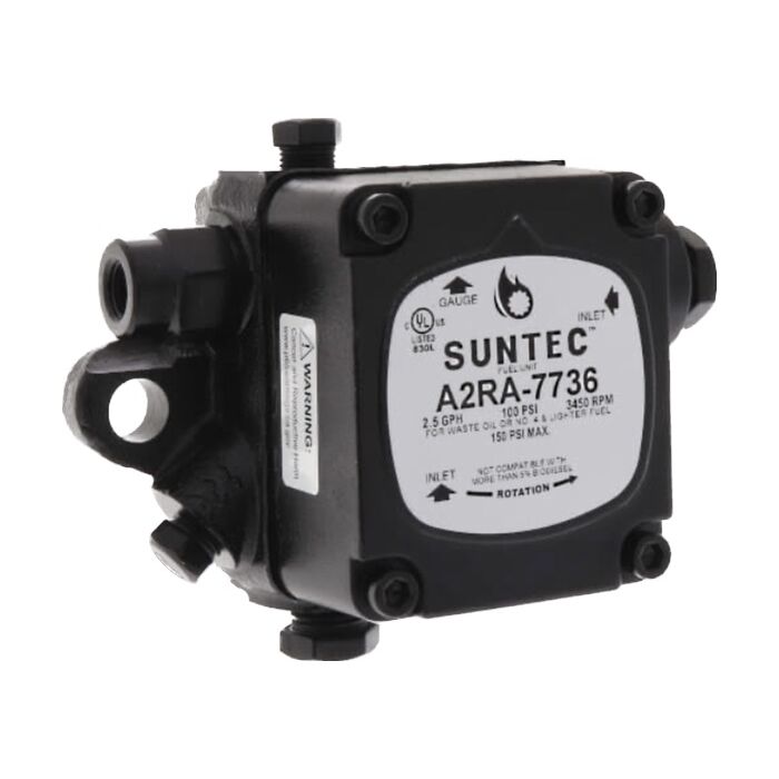 SUNTEC Suntec 7736-7UCSPA Waste Oil Unit A2Ra-7736 34350/1725 RPM, RH-RH, 2.5 GPH