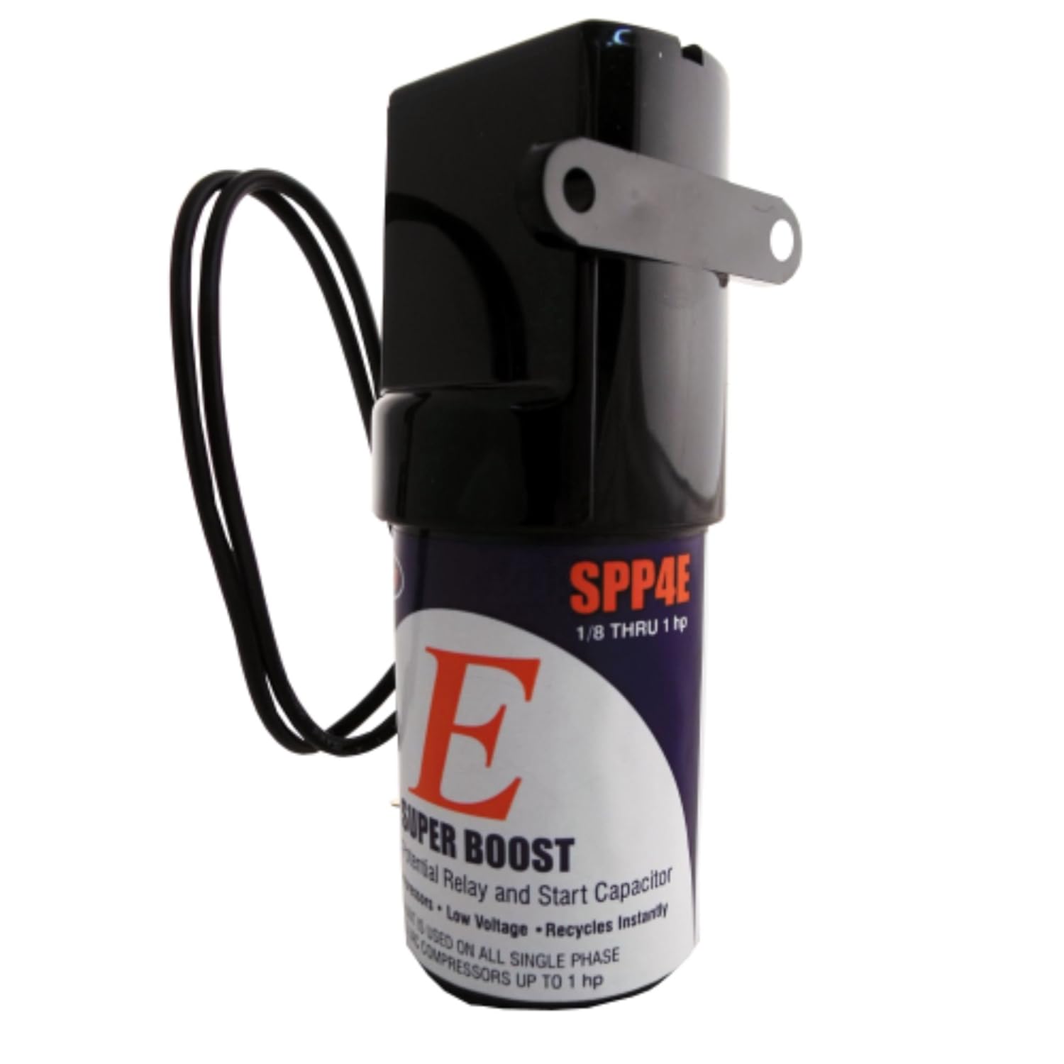SUPCO Supco SPP4E electronic potential relay/start capacitor hard start kit 1/8 - 1 hp